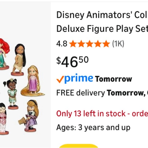 Disney Animators' Collection Figure Set - Multicolor - Picture 2 of 3